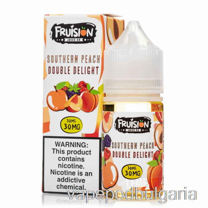 Vape Течности Southern Peach Double Delight - Fruision Salts - 30ml 50mg